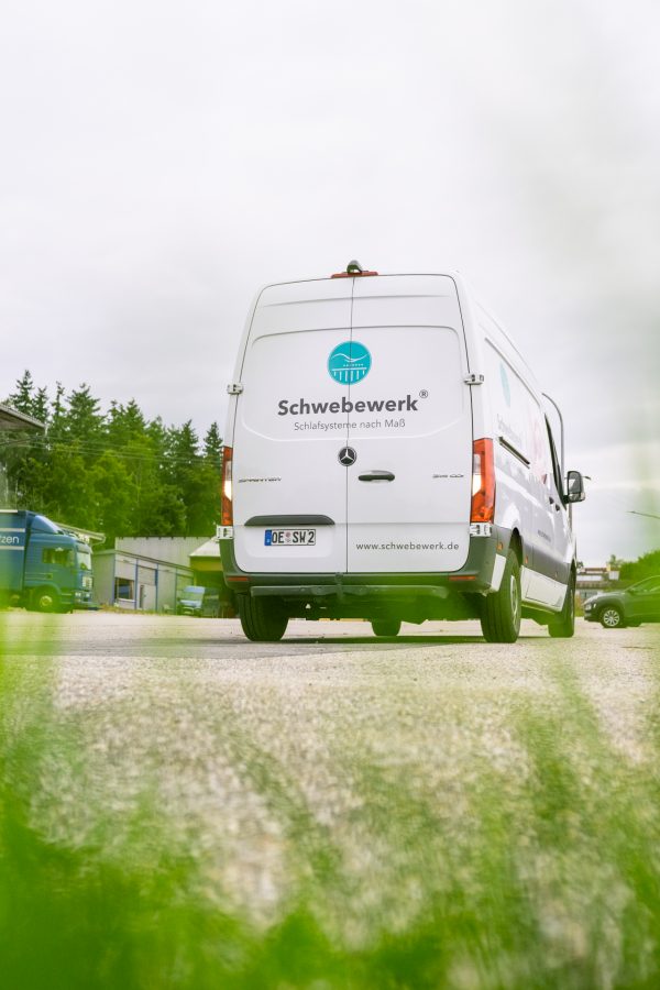Unser Sprinter bei der Matratzenauslieferung